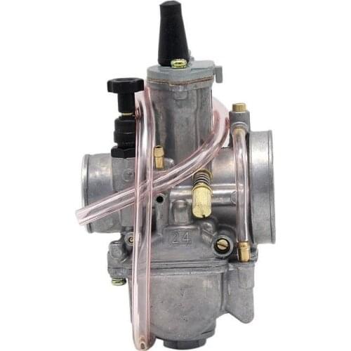 30mm Pwk Flatside Power Jet Carb For Moped Scooter Motorcycle Modification Cross-county