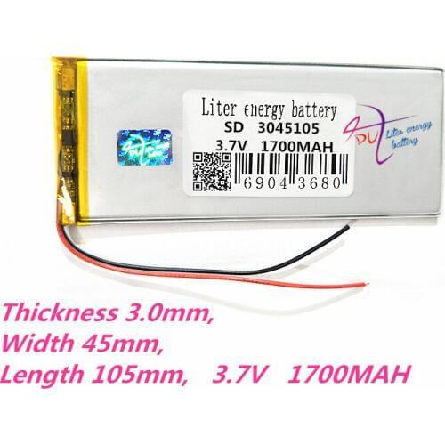 3045105 3.7V 1700mah Lithium polymer Battery with Protection Board For PDA Tablet PCS Digital Products