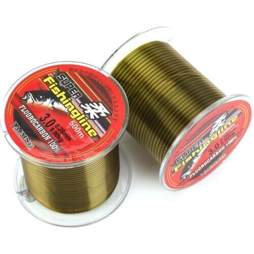 500M Nylon Fishing Line Fluorocarbon Coated Monofilament Fishing Leader Line Carp Fishing Wire Fishing Accessories
