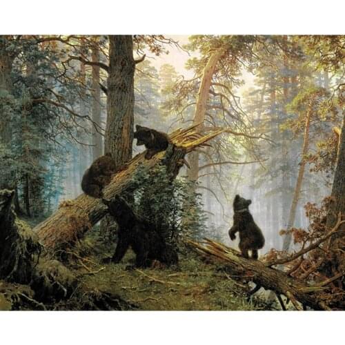 Full Square/Round Drill 5D DIY Diamond Painting "Forest Bear" Embroidery Cross Stitch 5D Home Decor Gift GJ543