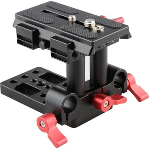 Top Deals Quick Release Mount Base QR Plate for Manfrotto 501/504/577/701 Tripod Standard Accessory(Red)
