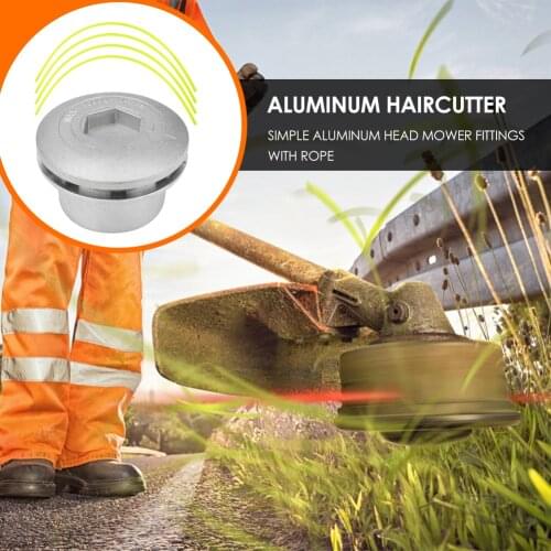 Aluminum Alloy Grass Trimmer Head with 3 Lines Brush Cutter Head Lawn Mower Cutting Line Trimmer Replacement Parts