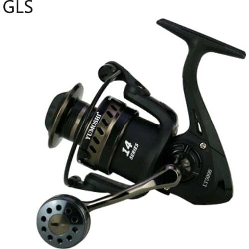 GLS New Fishing Reel 2000 3000 4000 5000 6000 7000 Series Black Spinning Reel Carp Fishing For Saltwater Reel