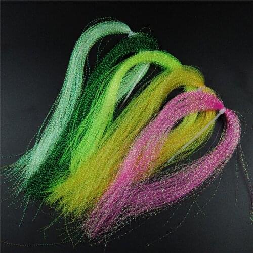Artificial Bait Twisted Flashabou Tinsel Fly Fishing Tying Crystal 30cm Flash For Jig Hook Shinning Fishing Lure Making#292218