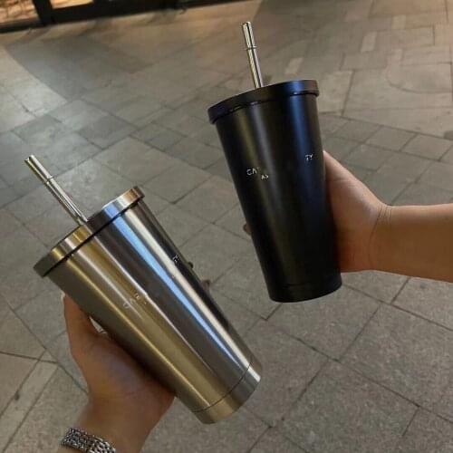 Star Daddys Same Sippy Cup Is Portable, Large-capacity, with A Straw, 5 Hours Cold Storage for Couples Straight Cup