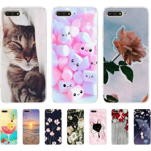 Soft Case For Silicone Back Cover For Cute Phone Cases Cover Bumper for Huawei Honor 7a 7c 5.7 7a Pro 5.7 7x 7s 7a 5.45 y5 2018