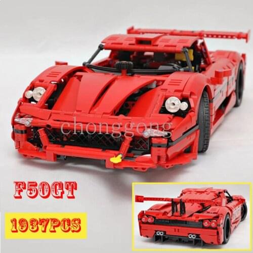 NEW 1:10 scale F50GT Simulation Super Sport Car Fit 42125 Building Blocks Creator Car Toys Children Kids Christmas Toys Gift