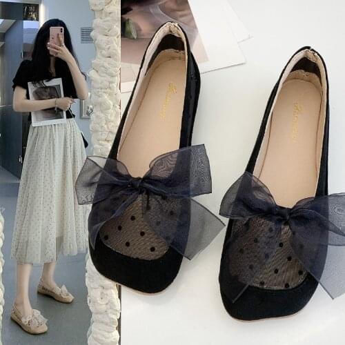 2021 New Grandma Shoes Fashion Womens All-Match Casual Female Sneakers Square Toe Flats Soft Modis Summer