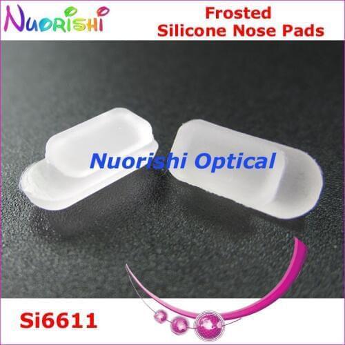 2000pcs Si66 Very Soft Frosted Silicone Eyeglass Eyewear Nose Pads Accessories 11mm Free Shipping