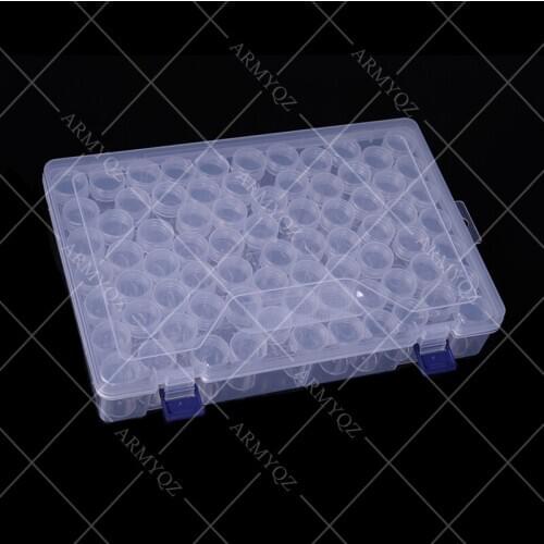 Plastic Diamond Painting Accessories 76pcs Bottles Container Storage Box Diamant Painting Holder Daimond painting Box