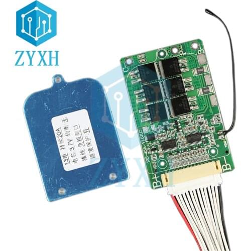 BMS 13S 48V 20A/30A 18650 Lithium Battery Charge Board Common Port Short Circuit/Overtemperature Protection For E-bike/Escooter