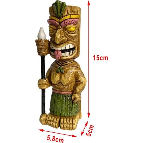 Party Time Tiki Solar LED Garden Light Patio with Flickering Torch Ornaments