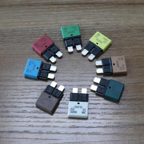12V,14V Manual Reset Circuit Breaker Blade Fuse 5A-30A for Car Marine Truck Boat