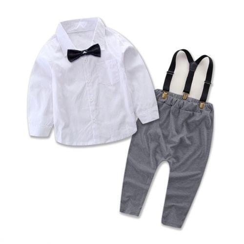 2018 Toddler Baby Boys Kids Shirt Tops Long Pants Clothes Outfits Gentleman Set Babys Cotton Long Sleeve Baby Boys Clothing