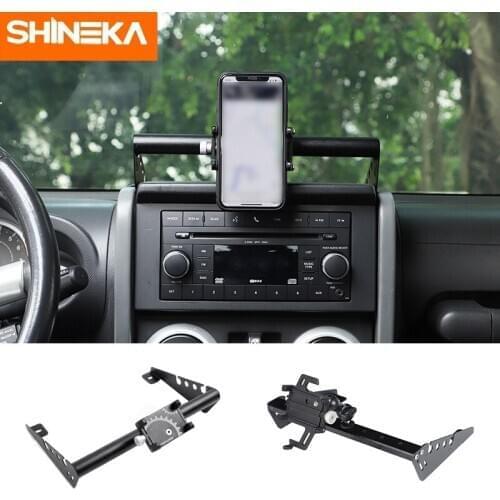 SHINEKA GPS Stand Holder For Jeep Wrangler JK Car Mobile Phone Support Holder Accessories For Jeep Wrangler JK 2007-2017