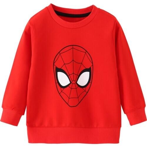 Funnygame New 2020 Cotton Spider Boys Girls Sweatshirts Fashion Baby Winter Autumn Clothes Hot Selling Kids Long Sleeve Hoodies