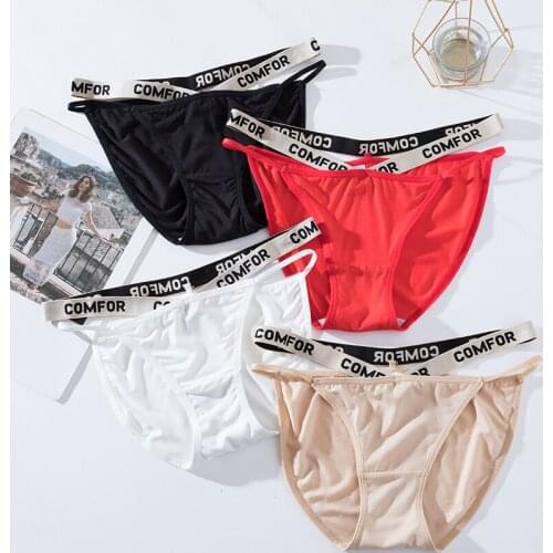 Sexy Panty For Women Sports Comfortable Modal Seamless Knickers Female Bandage Design Low-Rise Waist Cotton Crotch Underpants