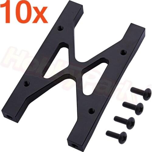 10pcs/Lot Metal Aluminum Alloy Rear Chassis H Brace For For 1:10 Axial SCX10 Rock Crawler RC Car Hop Up Parts Replacement
