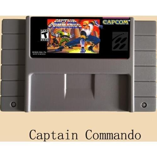 Captain Commando 16 bit Big Gray Game Card For NTSC Game Player Drop Shipping