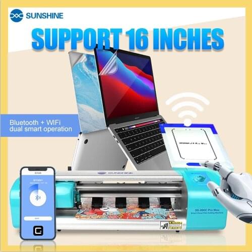 Sunshine SS-890C Auto Film Blade Cutting Machine Mobile Phone Watch Camera Tablet Front Glass Back Cover Protector Film Cut Tool