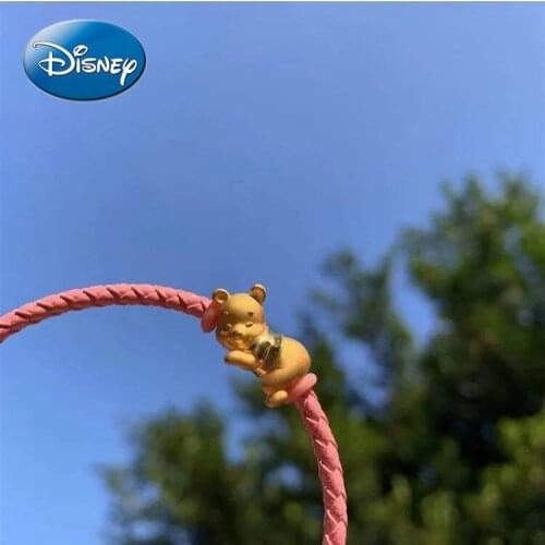 Disney Honeypot Bracelet Female Student Pooh Bear Hand Rope Temperament Female Transfer Bead Pendant Bracelet
