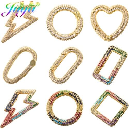Juya DIY Mesh Chains Gothic Jewelry Making Supplies Decoration Carabiner Screw Clasp Accessories For Pendant Punk Jewelry Making