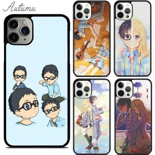 Japanese Anime Your Lie in April Phone Case for iPhone 11 12 Pro Max mini X XR XS SE 2020 5 6S 7 8 Plus Samsung S8 S9 S10 Cover