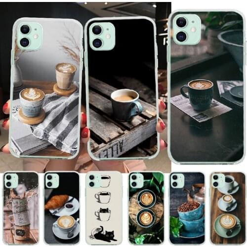 PENGHUWAN A cup of coffee DIY Luxury Phone Case for iPhone 11 pro XS MAX 8 7 6 6S Plus X 5S SE XR cover