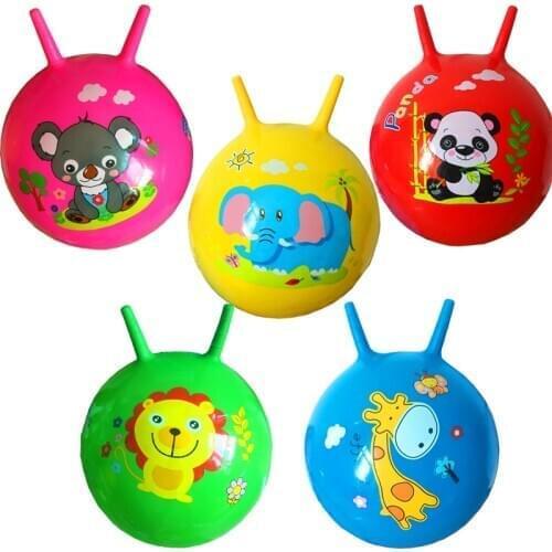 45/55/65CM Inflatable Toy Ball With air Pump Baby Jump Toy Inflatable Bouncing Ball Claw Handle Ball Kids Jump Games Sports Toys