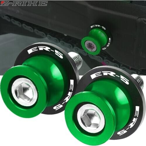 For Kawasaki ER-5 ER5 2004-2005 Motorcycle accessories CNC Aluminum Swingarm Spools slider stand screws ER5 ER6N ER6F 2010-2017