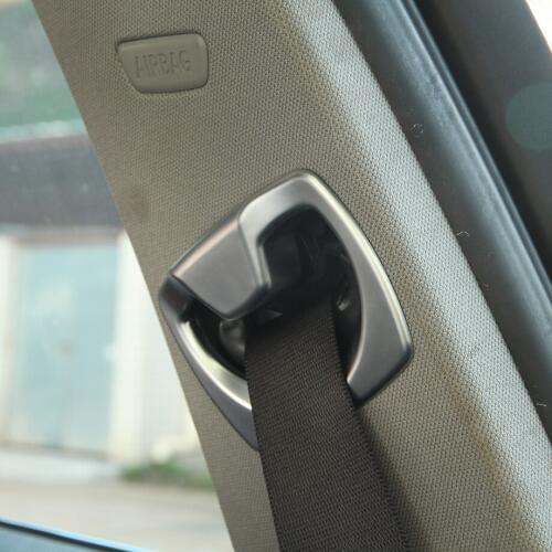 Chrome Interior Accessory Safety Belt Cover Trim Car Sticker For BMW 3 Series F30 316 318 320