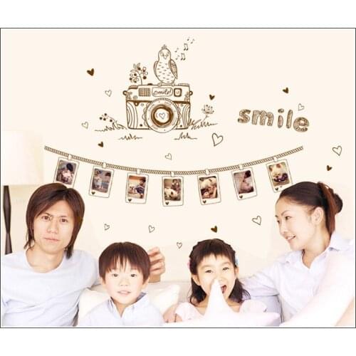 Can remove the wall stick a bedroom a sitting room sofa TV background photo frame stickers