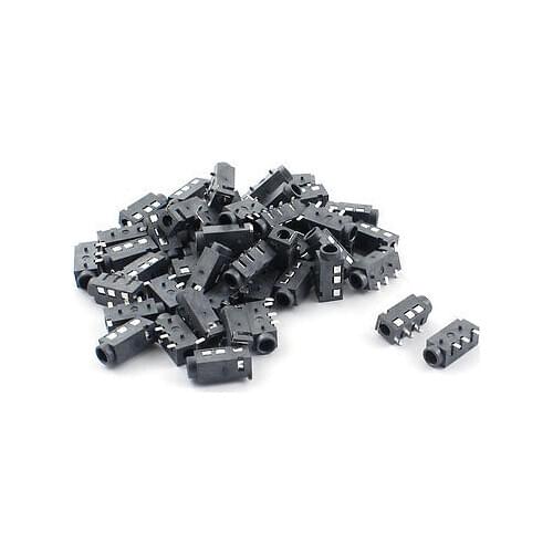 Earphone 4 Pin 3.5mm Surface Mount Female Audio Socket Connector 50pcs