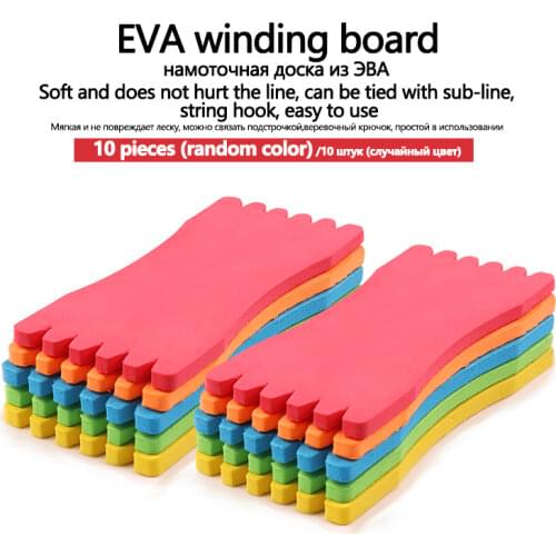 10pcs/lot EVA Foam Fishing Line Plate 8/10/12/15cm Fishing Winding Line Board Fresh Water Fishing Lure Fishing Tools Accessories