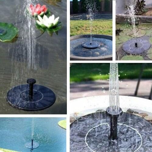 Floating Solar Fountain Garden Water Fountain Pool Pond Decora Solar Panel Powered Fountain Water Pump Garden Decoration Tool