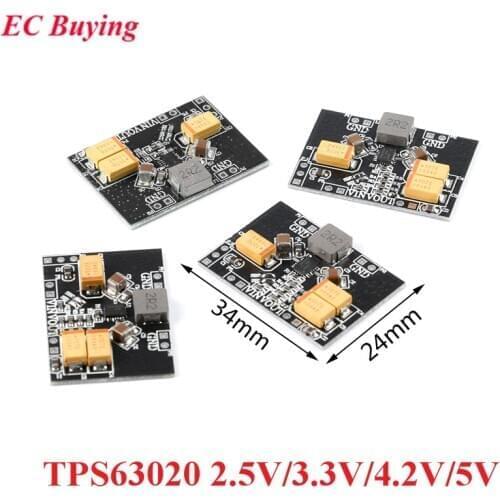 TPS63020 Automatic Buck-boost Step up Down Power Supply Module 2.5V 3.3V 4.2V 5V Lithium Battery Low Ripple Voltage Converter