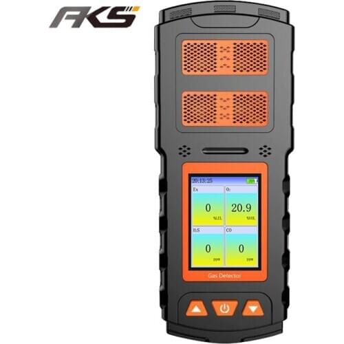 Portable industrial x-4 color screen four-in-one gas detector carbon monoxide oxygen gas hydrogen sulfide