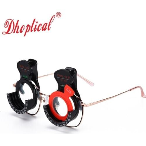Eyeglasses trial frame gradienter for single eye can put three trial lense by dhoptical