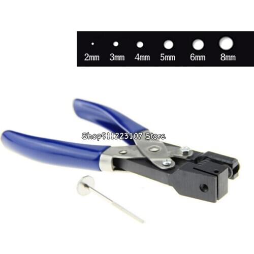 2/3/4/5/6mm Hole Punch for PVC Card, Protective Film, Tag, DIY Hand Tools Durable Single Round Hole Punch Hand Held