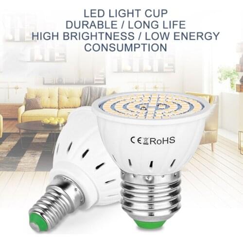 GU10 LED E27 Lamp E14 Spotlight Bulb 48 60 80leds Lampara 220V GU 10 Bombillas Led MR16 Led Bulb Spot Light B22 6W 9W 12W