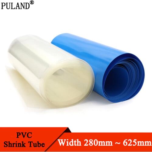 Width 405 420 422 450 475 500mm PVC Heat Shrink Tube Lipo Battery Insulated Film Wrap Protect Case Wire Cable Sleeve Black Blue