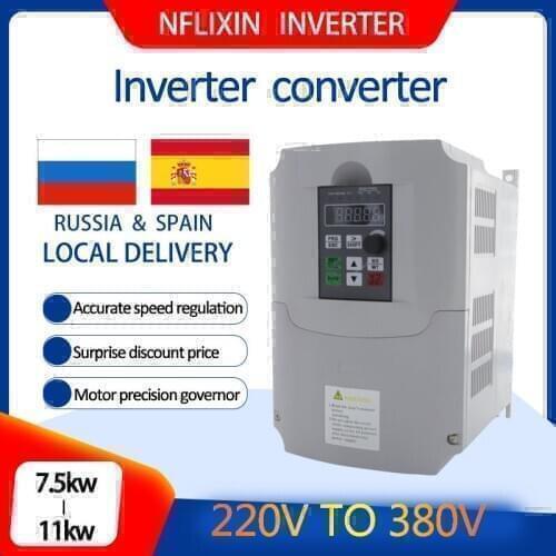 4KW VFD Input 220V 1ph to Output 380V 3ph High Performance AC to AC Variable Frequency Inverter