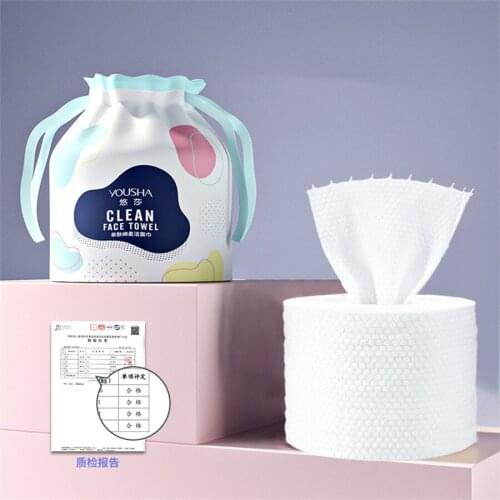 Wet Dry Dual Usage Makeup Remover Fine Face Cleaning Cotton Pads Face Cleaning Skin Care Disposable Face Towel Tissue E1006