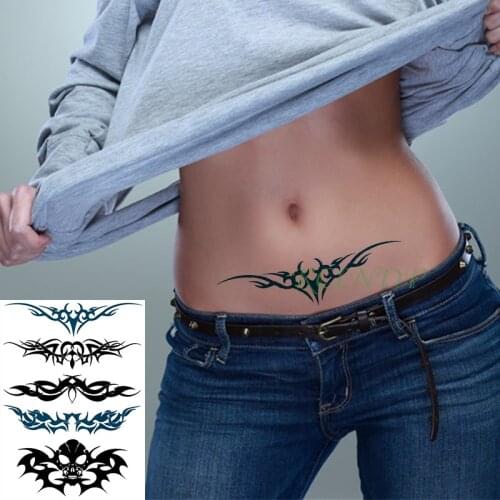 Waterproof Temporary Tattoo Sticker Symbol Totem Wing Tatto on Leg Arm Back Tattos Sex Flash Tatoo Fake Tattoos for Men Women