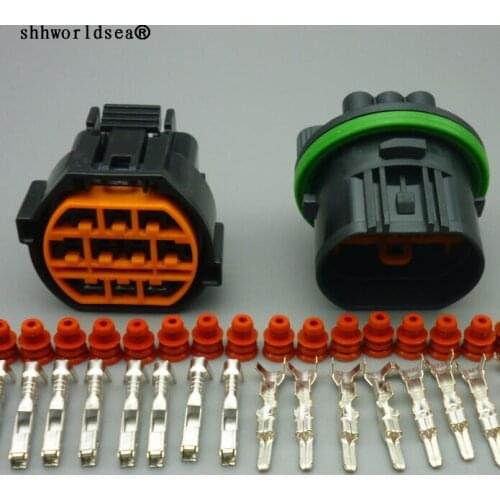 Worldgolden 10 pin automotive connector 2.0 headlamps LED car socket sensor connector GL221-10021 HP066-10021 For HYUNDAI KIA