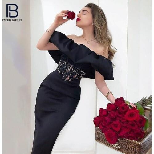 PB Chic Lace Splicing Design Satin Midi Dress Sexy Off Shoulder Ruffles Celebrity Party Club Vestido Free Shipping