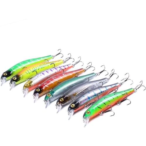 1pcs 12.5cm 17.5g Hard Bait Laser Minnow Fishing Lure Pesca Hook Fish Wobbler Crankbait Tackle Artificial Lures Fishing Tackle