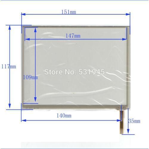 ZhiYuSunAT 0777A17 151*117 NEW 7.1Inch Touch Screen 151mm*117mm 4 wire resistive USB touch panel overlay use GPS touchsensor
