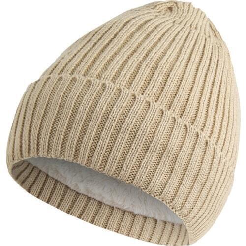 Winter Velvet Wool Hat Womens Winter Hat Casual Acrylic Vertical Stripes Beanie Hats Female Male Soft Skullies Beanies Men