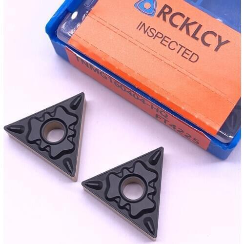 10pcs RCKLCY TNMG160404-HQ FT4225 high quality metal External turning carbide insert CNC machine milling tool For steel